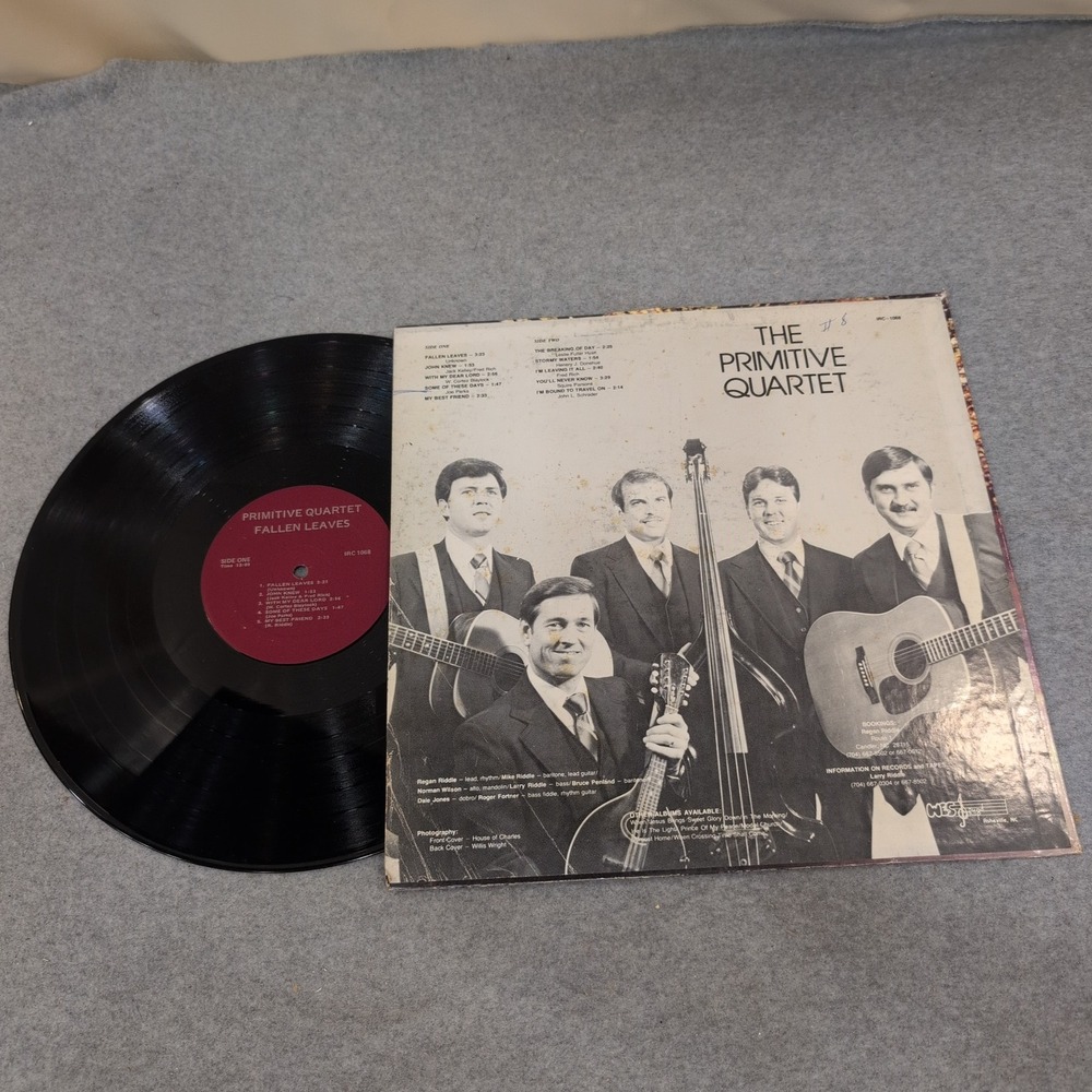 Primitive Quartet Fallen Leaves Vinyl LP Southern Gospel MRC 1068 - Picture 2 of 2